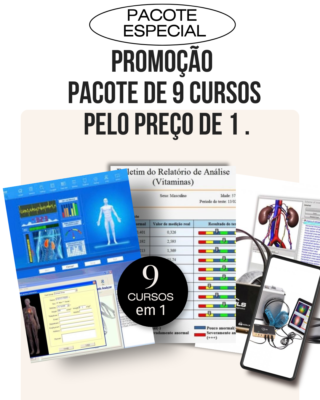 Mockup do material do pacote